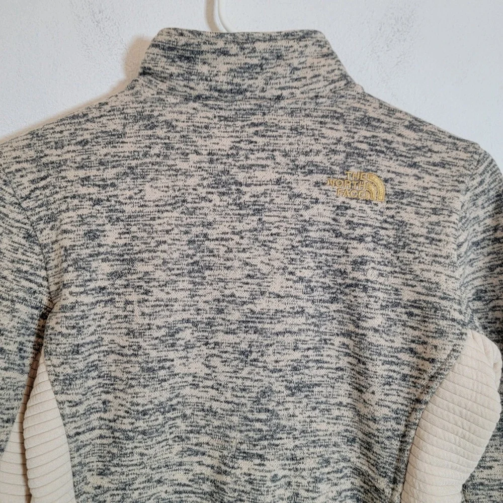 The North Face Crescent Full Zip Jacket Womens Small Grey Marled Casual Pockets